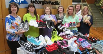 Georgia-Pacific Employees Collect Shoes for Needy Angelina County Students