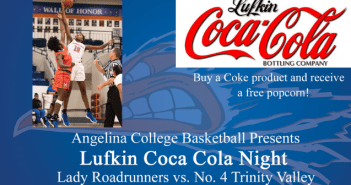 Undefeated Lady Roadrunners Host No 4 Trinity Valley on Wednesday AC Honoring Lufkin Coca Cola for 40 Years of Support