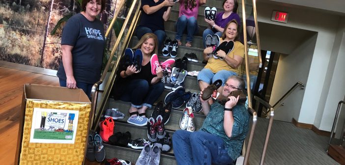 Georgia-Pacific Employees Collect Shoes for Needy Angelina County Students
