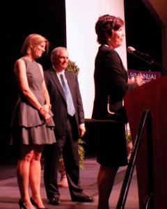 Ellen Temple receives the 2016 Angelina Award for conservation efforts she and late husband, Buddy, worked on. Photo by: Misty Boggs 