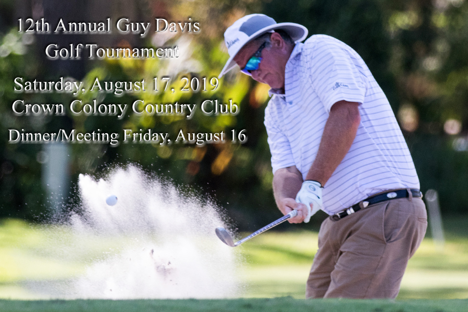 Twelfth Annual Guy Davis Golf Tournament Tees Off August 17 at Crown